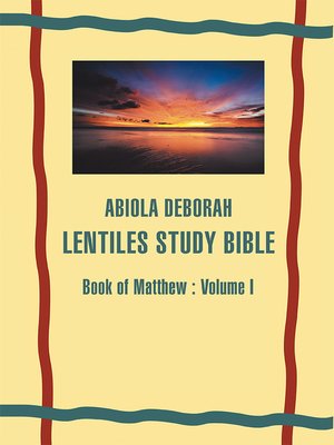 cover image of Abiola Deborah Lentiles Study Bible